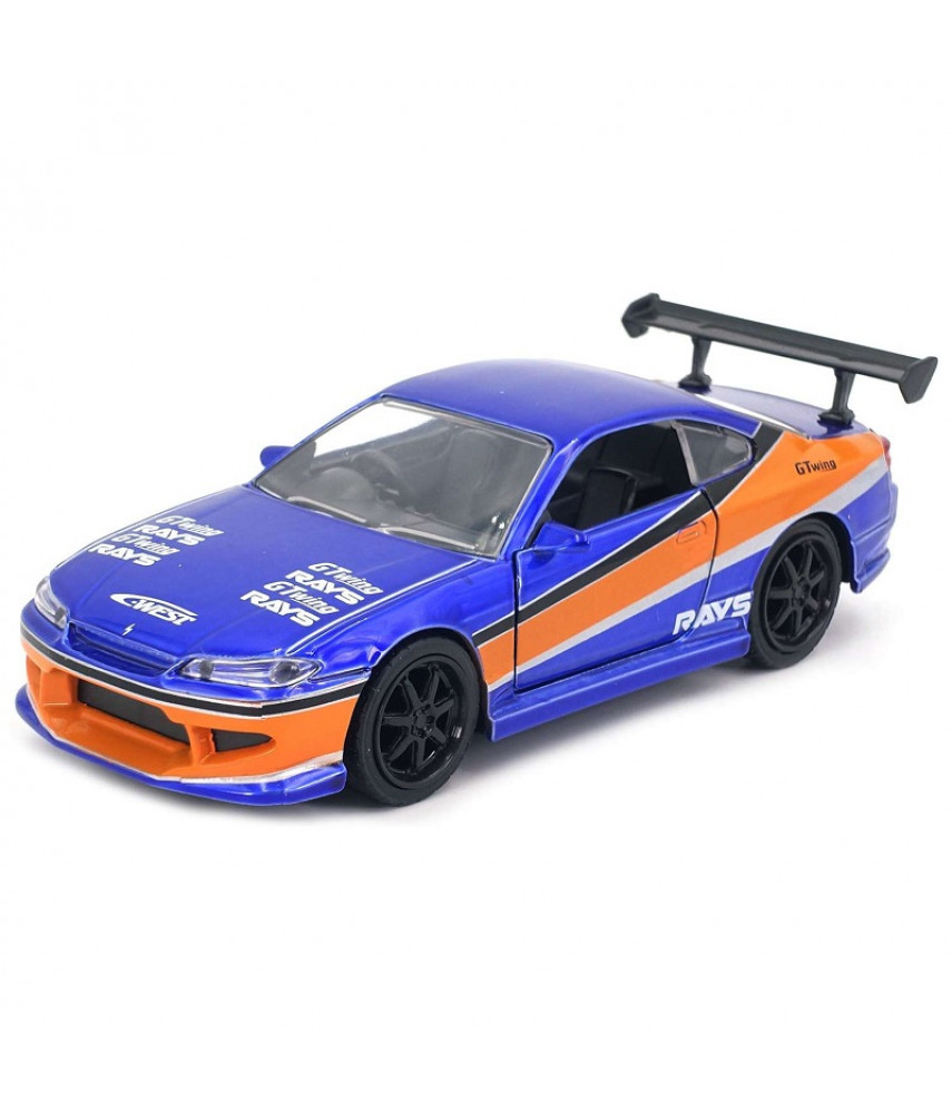 Модель Машинки Форсаж 1:32 FF 2001 Nissan Silvia S15 34446 (Jada